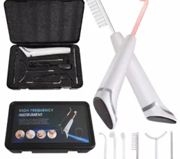 6-in-1 High Frequency Wand: Neon Electrotherapy device for Acne, Skin & Hair