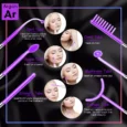 6-in-1 High Frequency Wand: Neon Electrotherapy device for Acne, Skin & Hair